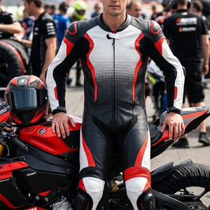 Chaquetas de Motocicleta de Cuero Genuino de Alta Calidad, Resistentes al Viento, Transpirables, para Uso en Verano/Invierno, Protección Contra Impactos en Carretera - Product Image 6