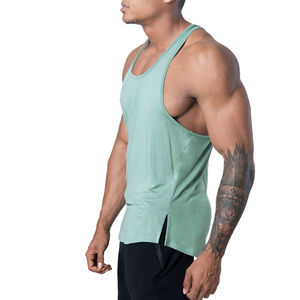 Débardeur de sport en coton pour homme, style streetwear, couleur unie, sans manches, pour le fitness et la gym - Product Image 3