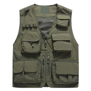 Gilet de chasse imperméable, coupe-vent et respirant en toile polyester/coton solide - Ajustable - Product Image 2