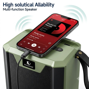 Haut-parleur solaire LN-1316SUN avec antenne télescopique, radio FM, audio puissant 10W, support de téléphone, enceinte – Vente en gros - Product Image 2