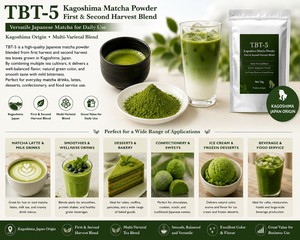 Magnífica Calidad, Mejores Calificaciones, Kagoshima TBT-5, Polvo de Matcha Ceremonial Japonés de Primera y Segunda Cosecha para Bebidas Latte - Product Image 4