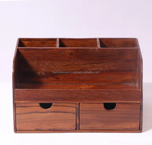 Sustainable Wooden Desk Organizer For Those Who Appreciate Eco Friendly Materials And Practical Desk Organization - Product Image 3