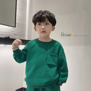 Conjunto Casual de Invierno para Niños de Alta Calidad, Ropa de Forro Polar con Diseño de Dibujos Animados o Liso para Niños Pequeños - Product Image 3