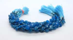 Natural Neon <b>Blue</b> Apatite Faceted Hexagon Cut <b>Beads</b> 8-9MM <b>Blue</b> Apatite Fancy Shape Gemstone <b>Beads</b> 8 Inch For Jewelry Making - Product Image 2