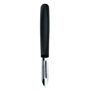 Pelador de verduras negro, hoja afilada de acero inoxidable, mango ergonómico, herramienta de pelado de cocina para patatas, zanahorias, frutas y pepinos - Product Image 2