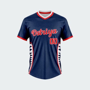 Men's Custom Printing Team Wear Baseball Shirts Best Quality Baseball Jerseys For Training Solid color 140g All Season - Product Image 4