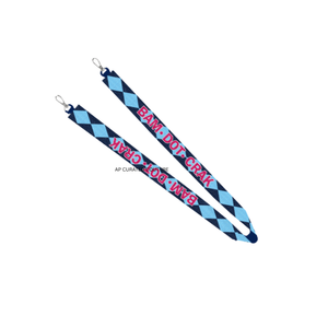 Correa de Lujo Hecha a Mano con Cuentas BAM DOT CRAK, Diseño Moderno con Patrón Argyle Colorido, Accesorio Ajustable para Bolso Cruzado - Product Image 1
