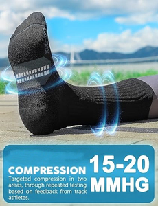 Breathable Crew Sports <b>Socks</b> Knitted Cotton Nylon Spandex Athletic <b>Socks</b> for <b>Running</b> Basketball Football - Product Image 2