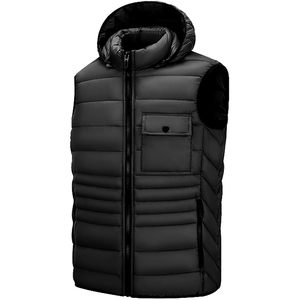 Latest Custom Puffer Vest <b>Warm</b> Winter Casual Clothes Padded Waistcoat Waterproof Outdoor Wears Quilted Hooded Puffer Vests Gilet - Product Image 4