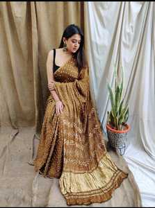 Elegante Saree de Seda con Estampado Bandhani |   Diseño Colorido Tie-Dye |   Ropa Étnica India para Fiestas |   Protección Solar de Secado Rápido |   Casual para Festivales - Product Image 2