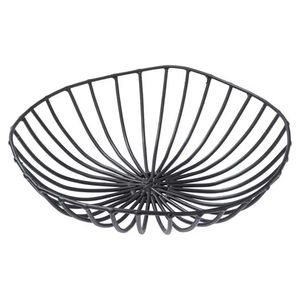 Hot selling fruit <b>basket</b> latest design home decor centerpiece table decorative fruit <b>basket</b> black color round shape fruit <b>basket</b> - Product Image 1