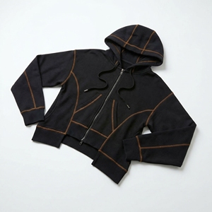 Contrast‑Stitch <b>Zip</b> Hoodie | Premium Heavyweight Fleece Hoodie | Custom OEM Streetwear Manufacturer - Product Image 1