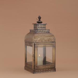 <b>Brass</b> <b>Lantern</b> Decorative Candle Holder Indoor Outdoor Home Decoration Durable Metal <b>Lantern</b> with Intricate Design - Product Image 1