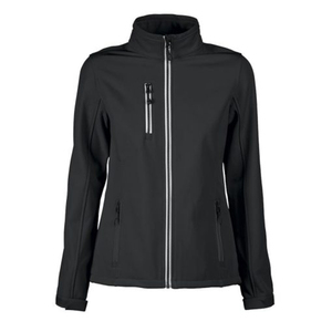 Chaqueta Softshell Negra para Mujer al por Mayor, con Cierre de Cremallera, Cuello Alto, Cortavientos, Ajuste Regular, para Otoño, Uso Exterior, Material Poliéster - Product Image 6