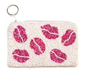 Porte-monnaie perlé motif fleur, magnifique et personnalisé, pour femme, tendance - Product Image 3