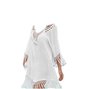 Nuevo Vestido de Playa Tejido a Mano para Mujer 2026, de Secado Rápido, con Detalles Calados, en Spandex/Poliéster - Product Image 2