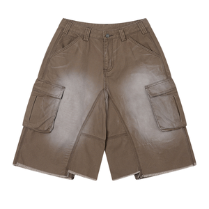Factory direct <b>cargo</b> shorts supply USA cotton twill men <b>cargo</b> shorts zipper closure pockets bulk order fas - Product Image 1