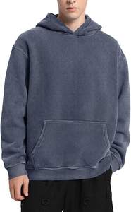 Sudadera con Capucha Moderna 100% Algodón, Lavado Ácido, Transpirable, Estilo Y2K, Vintage, Streetwear, Gruesa, Oversize, Unisex - Product Image 4