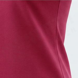 เสื้อยืดคอกว้างทรงบ็อกซ์สั้น สีตามสั่งสำหรับผู้หญิง ผ้าฝ้ายออร์แกนิคหรูหรา ผ่านการซักก่อนส่งออก มาตรฐาน GOTS เนื้อผ้านุ่ม ระบายอากาศได้ดี ทรงหลวมสบาย - Product Image 5