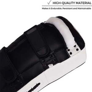 แผ่นรองเตะหนัง PU คุณภาพสูง ระบายอากาศได้ดี เป็นมิตรกับสิ่งแวดล้อม ทนทาน พื้นผิวเรียบเนียน สำหรับการออกกำลังกาย การฝึกเตะแบบสมดุล และการป้องกัน - Product Image 5