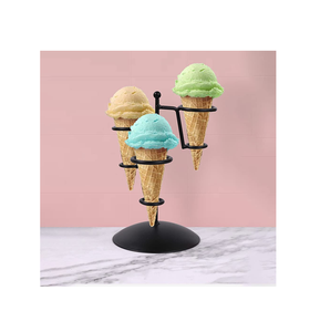 Support métallique pour glaces, présentoir à glaces fait main, disponible en 3 tailles différentes, artisanat indien - Product Image 1