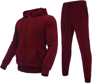 Unisex Zip Hoodie Tracksuit Custom Logo Multiple <b>Sizes</b> Pocket Drawstring Casual Two Piece <b>Loungewear</b> <b>Set</b> 100% Polyester Quick - Product Image 1