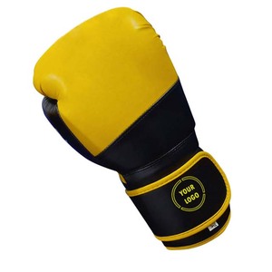 Gants de boxe d'entraînement en gros, en cuir microfibre, gants de boxe professionnels à lacets pour MMA - Product Image 3