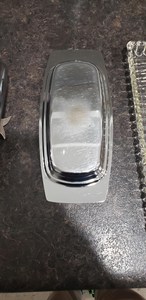 Plato para mantequilla plateado, Plato para mantequilla Mcm. Juego de 2 platos para mantequilla color plata - Product Image 4