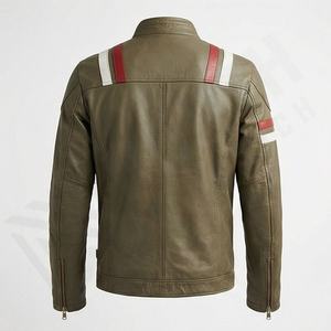 Veste de moto en cuir véritable pour homme de qualité supérieure, nouvelle arrivée, vestes de moto d'hiver, protections amovibles, personnalisables - Product Image 2