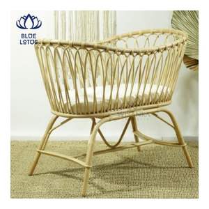 Cuna de Ratán 2026, Material Ecológico Seguro para un Sueño Confortable y Soporte de Balanceo Suave para una Relajación Tranquila - Product Image 3