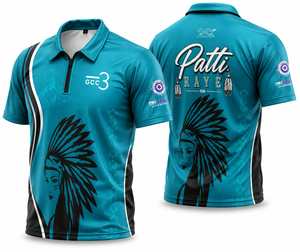 เสื้อโปโลดาร์ทแบบกำหนดเอง – เสื้อเจอร์ซีย์ดาร์ทระดับมืออาชีพสำหรับสโมสร ทีม และการแข่งขัน แขนสั้น แห้งเร็ว ผลิตจากโพลีเอสเตอร์ - Product Image 1