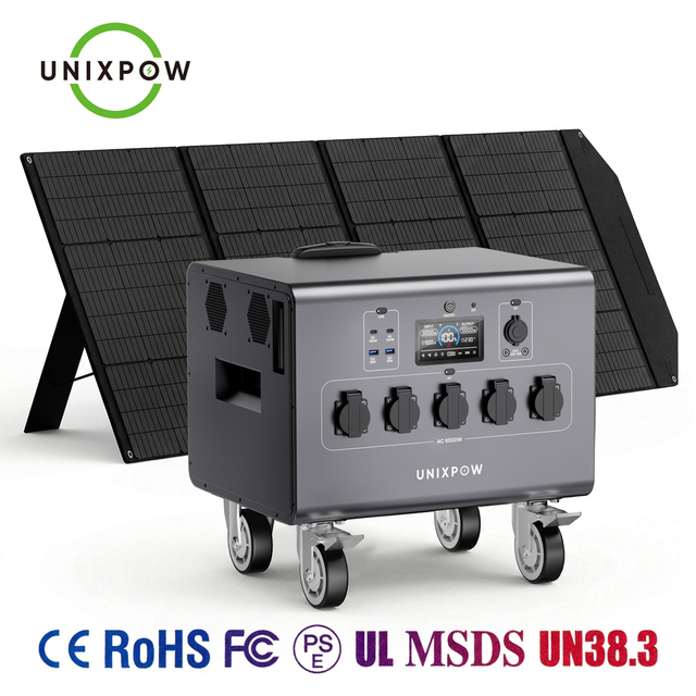 Factory ODM/OEM 5000W 6000W 6500W LiFePO4 Battery with UPS Function 110V 230V Solar Generator Power Station for Home Backup