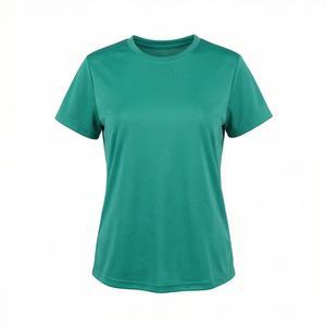 เสื้อยืดคอกลมคลาสสิกสำหรับผู้หญิง เป็นมิตรกับสิ่งแวดล้อม แบบเรียบง่าย ขายส่งจำนวนมาก สวมใส่สบายทุกวัน แฟชั่นทันสมัย สีสันปรับแต่งได้ - Product Image 1