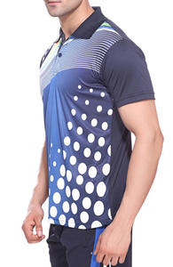 Men's Short Sleeve Polo <b>Shirt</b> Sublimation Print Dot Pattern Quick Dry Sporty Regular Fit <b>100</b>% <b>Polyester</b> Knitted - Product Image 3