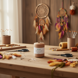 Cordon en coton Ilan 2 mm marron, bobine de 250 g pour travaux manuels - Product Image 2