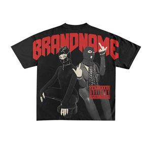 Nueva Camiseta de Moda Personalizada, Estilo Casual Urbano, Vintage, Impresión Personalizada en Toda la Superficie, Camiseta de Algodón - Product Image 2