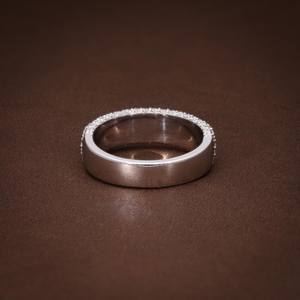 Anillo de Eternidad de Lujo con Diamantes Cultivados en Laboratorio, Banda de Oro Sólido de 14K o 18K, Anillo de Boda con Diamantes Certificados, Anillo de Compromiso o Aniversario - Product Image 4