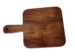 Magnifiques plateaux de service rectangulaires modernes en bois de luxe, planche à découper 37,50x16x2 cm, épaisse, avec poignée antidérapante, biodégradable - Product Image 3