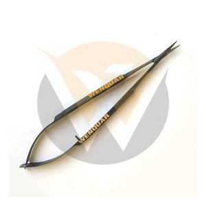 Portaagujas Castroviejo Quirúrgico de 18 cm, Negro, Recubierto, para Microcirugía, de la Mejor Calidad, Instrumentos Wenquar Más Vendidos - Product Image 2