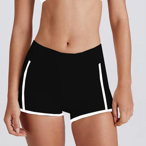 Shorts de sport pour femmes, taille haute, personnalisés, pour l'été, yoga, course, effet push-up, double face brossée, extensibles, vente en gros - Product Image 5