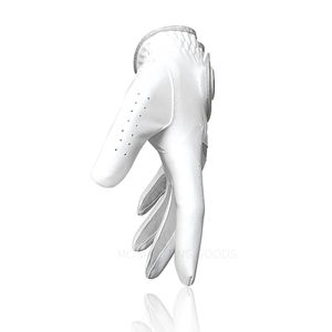 Gants de golf en peau de mouton personnalisés de qualité supérieure pour gaucher, unisexe, paire, OEM avec emballage et marquage personnalisés pour le sport - Product Image 5