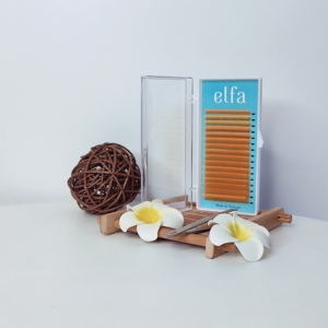 ขนตาปลอมคุณภาพสูง แฮนด์เมดจากเส้นใย PBT ธรรมชาติ ยาว 7-15 มม. ยอดขายดีที่สุดจากเกาหลี รับต่อขนตาแบบกำหนดเองได้ - Product Image 3