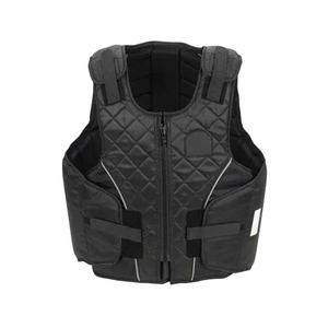 Unisex Horse Riding <b>Body</b> Protection Vest Lightweight Neoprene Sleeveless Zipper Closure Equestrian Safety Vest Solid Black - Product Image 1