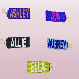 New Trending Minimalist Adjustable Fabric Keychains Mixed Designs Handmade Durability Gameday Themes Wristlet Keychains in 2026 - Product Image 2