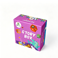 Boîte d'emballage personnalisée écologique avec pelliculage mat pour jeu de dés portable, couvercles et bases, jouets éducatifs pour enfants Nezha 2 Action