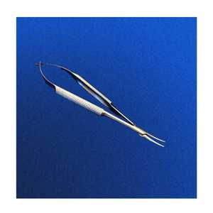 CASTROVIEJO Portaagujas Micro Quirúrgico Manual de Acero Inoxidable de 5 Pulgadas, Sin Bloqueo, Curvo, Delicado, con Mordazas Cónicas Lisas, Instrumentos Quirúrgicos ORL - Product Image 2