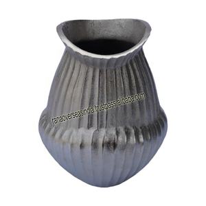 Vente en gros Vase élégant en métal pour centre de table de fête de mariage Vase à fleurs en aluminium ton argent - Product Image 6