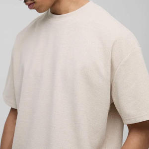 Ensemble T-shirt et short tissé oversize pour homme été 2026, 100 % coton, séchage rapide, streetwear unisexe, qualité supérieure - Product Image 6