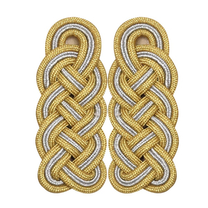 Epaulettes para Banda de Marcha con Flecos y Forro de Seda Roja con Gancho para Colgar del Hombro - Product Image 5