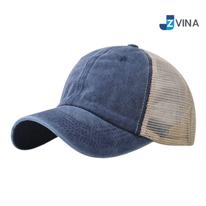 Custom Logo Trucker <b>Cap</b> Mesh Back Adjustable 6-Panel <b>Hat</b> Solid Color Casual Style Adult Unisex Spring Summer <b>Cap</b> - Product Image 3